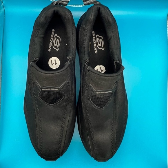 Skechers Men 11 Black Slip on SN51086 - Picture 1 of 6